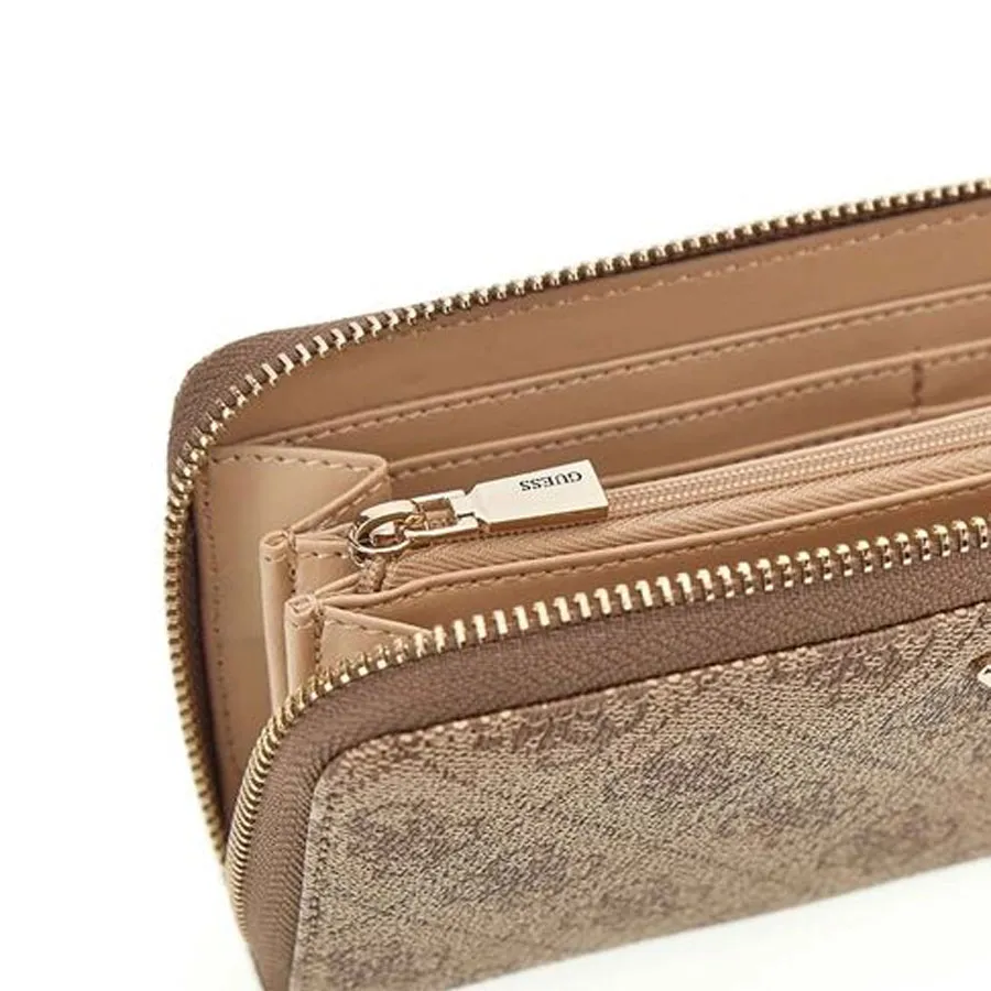 GUESS - Γυναικείο πορτοφόλι LAUREL SLG SWSG7459146 Latte Logo