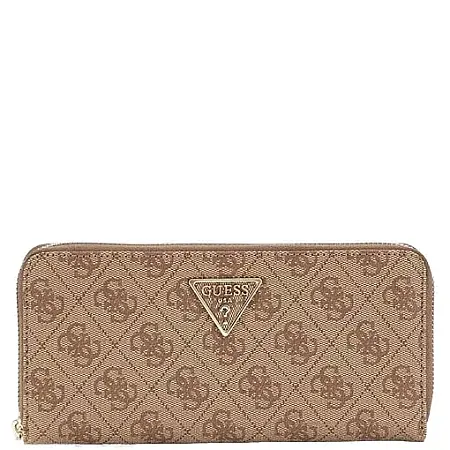 GUESS - Γυναικείο πορτοφόλι LAUREL SLG SWSG7459146 Latte Logo