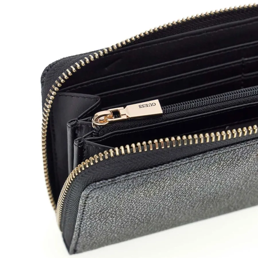 GUESS - Γυναικείο πορτοφόλι LAUREL SLG SWSG7459146 Coal Logo