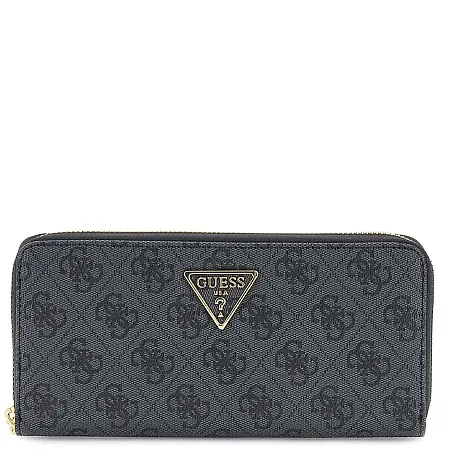 GUESS - Γυναικείο πορτοφόλι LAUREL SLG SWSG7459146 Coal Logo