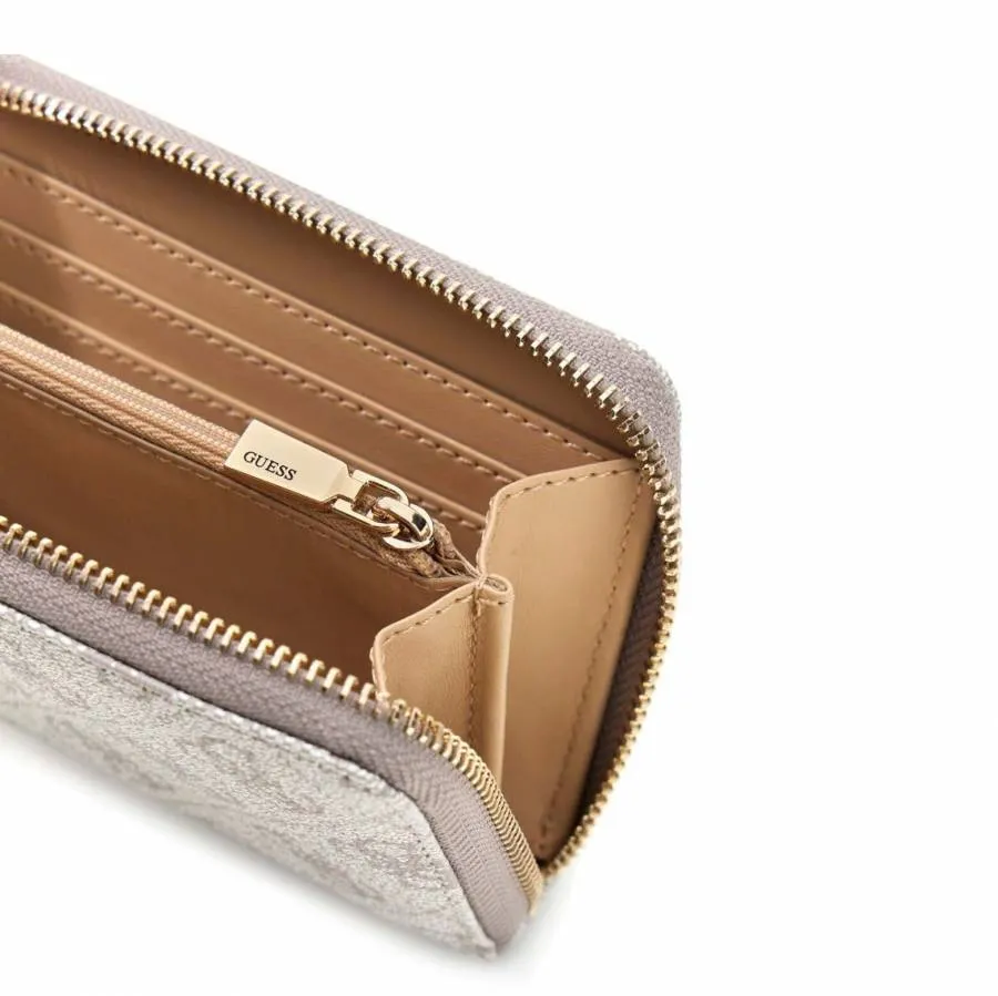 GUESS - Γυναικείο πορτοφόλι LAUREL II SLG SWSG7459140 Dark Taupe Logo