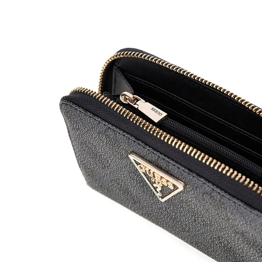 GUESS - Γυναικείο πορτοφόλι LAUREL II SLG SWSG7459140 Coal Logo