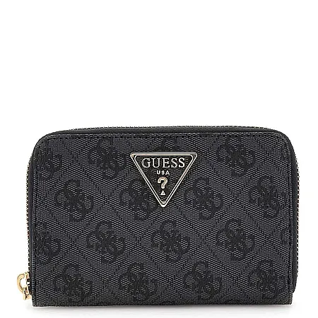GUESS - Γυναικείο πορτοφόλι LAUREL II SLG SWSG7459140 Coal Logo