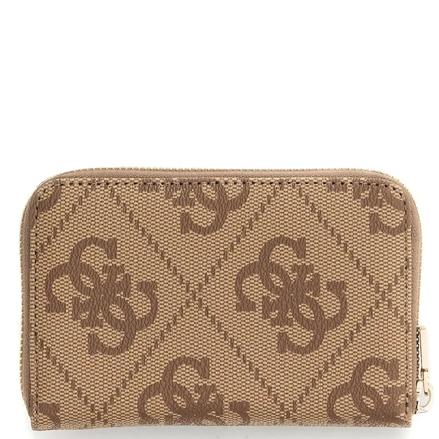 GUESS - Γυναικείο πορτοφόλι LAUREL II SLG SO7459140 Latte Logo/Brown