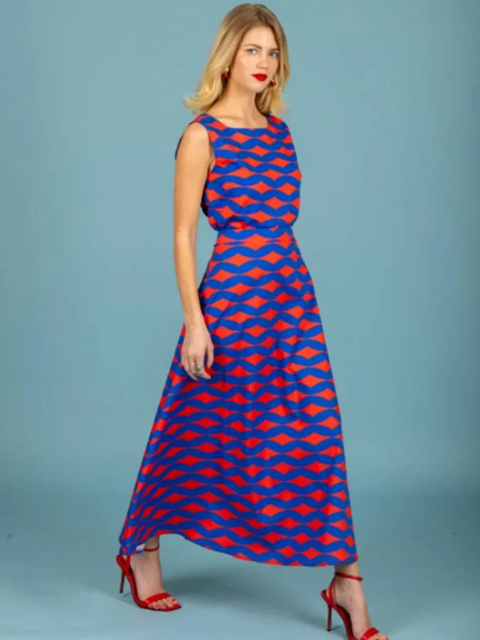 CHATON - Γυναικεία φούστα Fabio 131-41121-Blue (061)