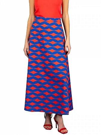 CHATON - Γυναικεία φούστα Fabio 131-41121-Blue (061)