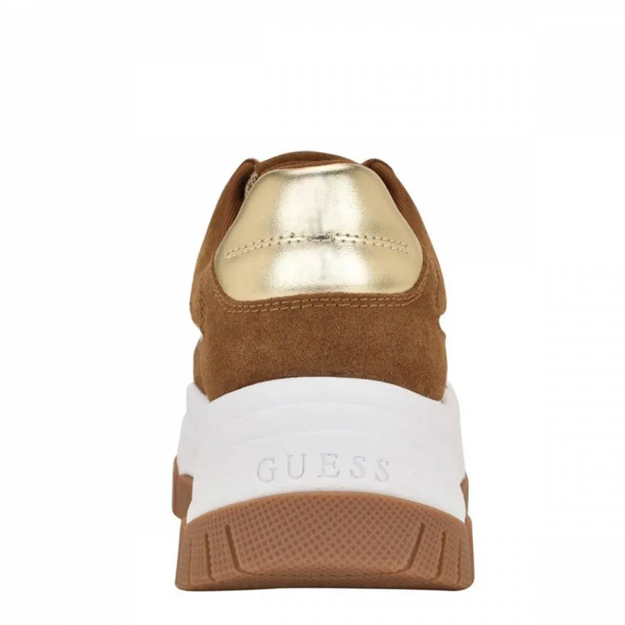 GUESS - Γυναικεία sneakers BERRETT3 FLPBT3FAL12-BEIBR Καφέ