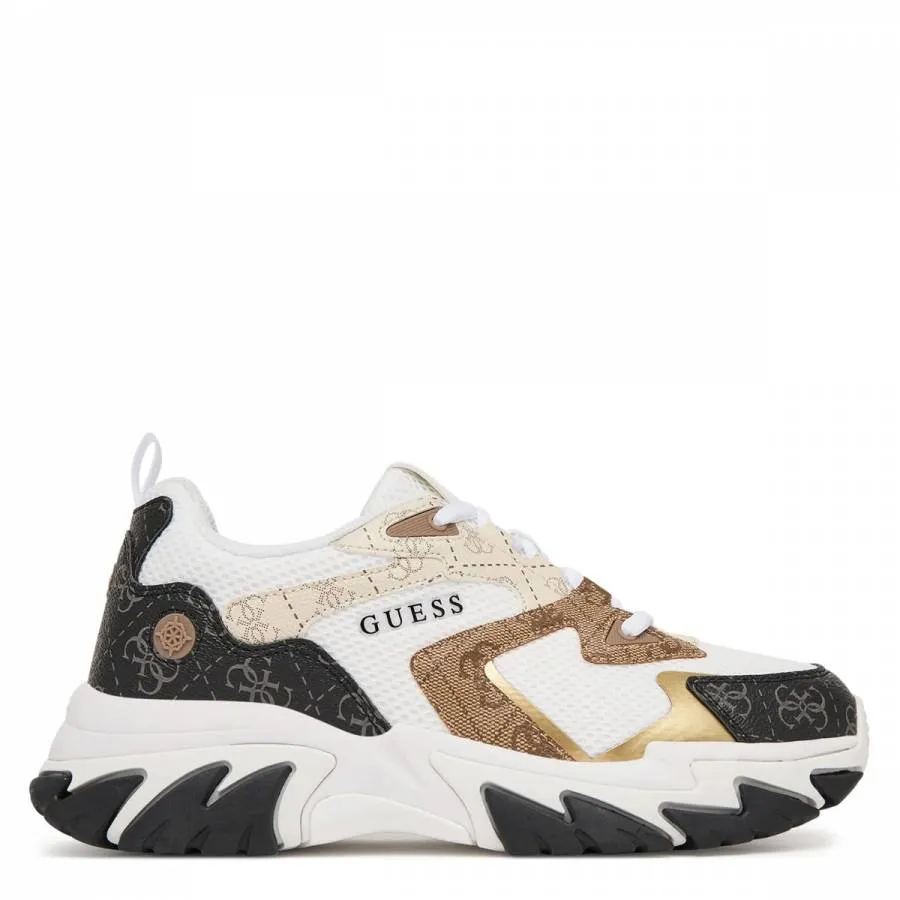GUESS - Γυναικεία sneakers NOTISS FLPNTSFAL12-BEIBR Καφέ