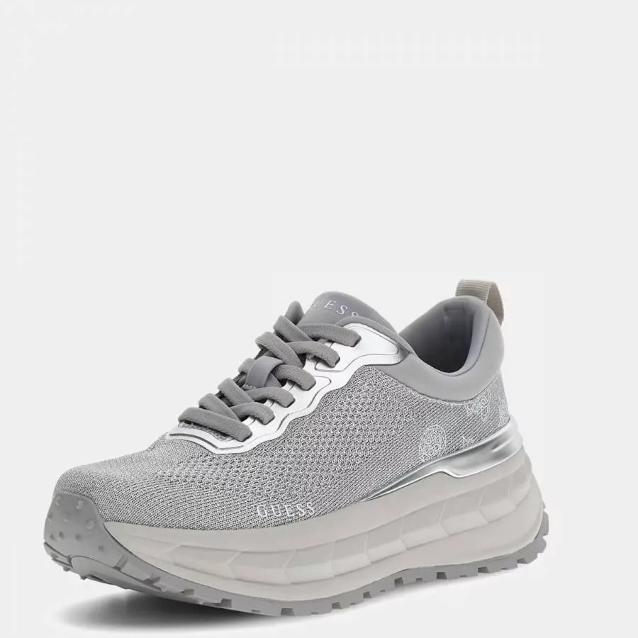 GUESS - Γυναικεία sneakers RUNIT3 FLPRN3FAB12-SILVER Ασημί