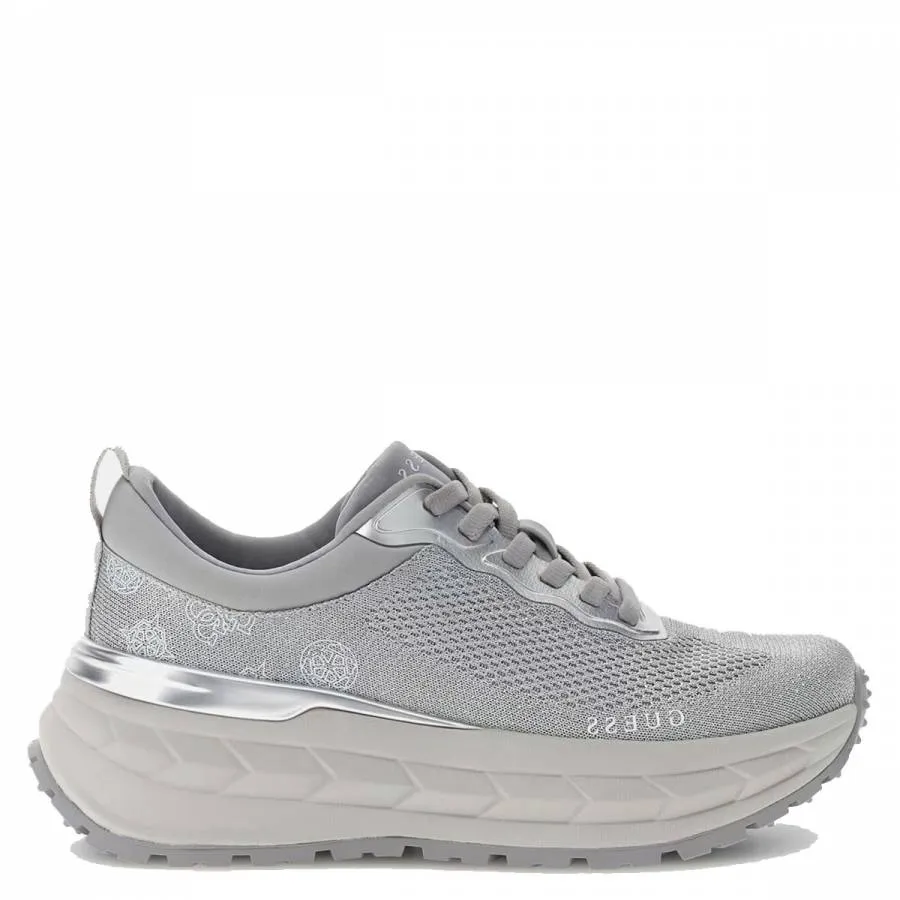 GUESS - Γυναικεία sneakers RUNIT3 FLPRN3FAB12-SILVER Ασημί