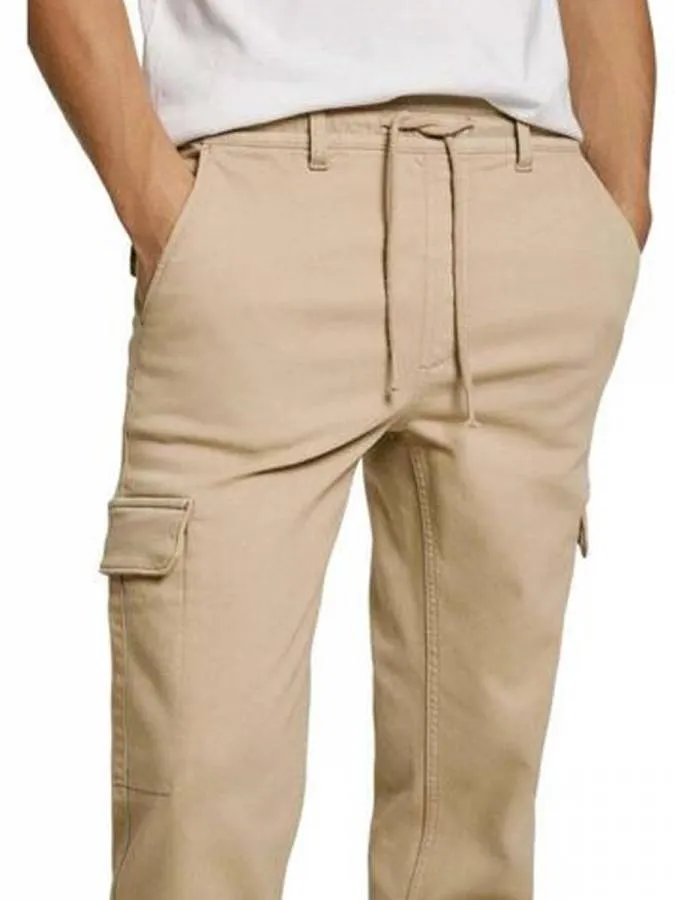 PEPE JEANS - Ανδρικό παντελόνι GYMDIGO CARGO PANT PM2100077 (845) Malt Beige