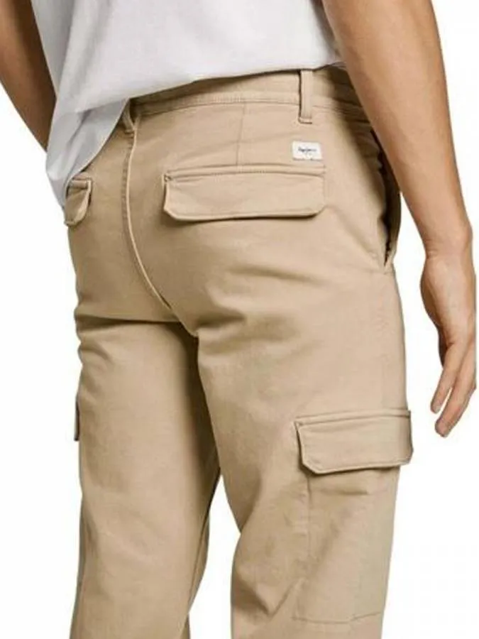 PEPE JEANS - Ανδρικό παντελόνι GYMDIGO CARGO PANT PM2100077 (845) Malt Beige