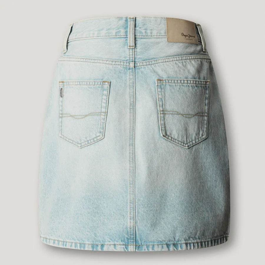 PEPE JEANS - Γυναικεία φούστα Regular Fit Denim Mini Skirt PL9011932 (2V1) Vintage Bleach