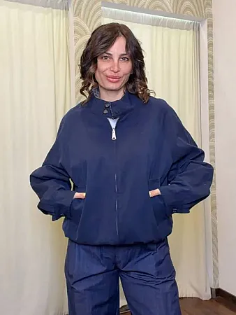 LUMINA - Γυναικείο jacket διπλής όψης LC260063 Blu Notte
