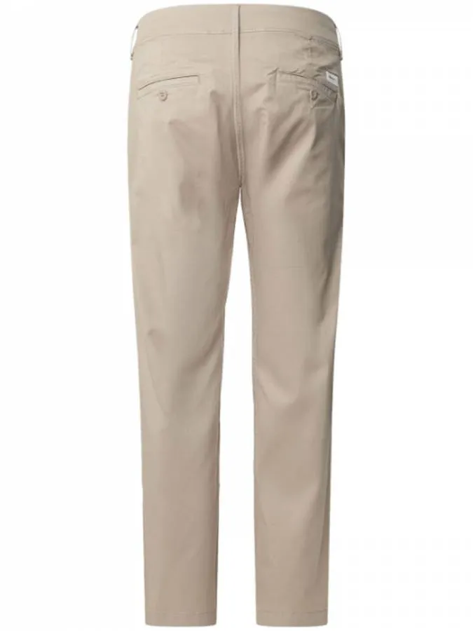 PEPE JEANS - Ανδρικό παντελόνι SLIM CHINO POPLIN PM211873 (833) Light Beige