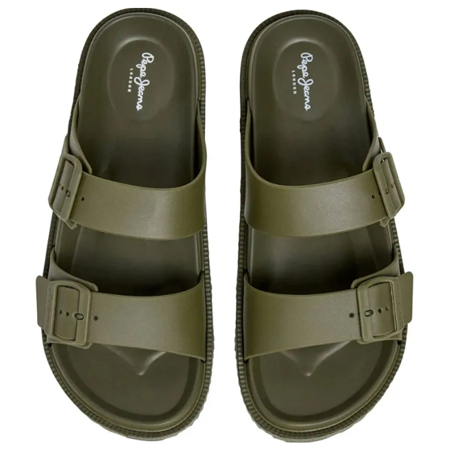 PEPE JEANS - Ανδρικές παντόφλες OCEAN BRAND M PMS700011 (785) Khaki Green