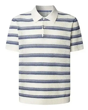 PEPE JEANS - Ανδρικό μπλουζάκι polo FLORIAN STRIPES PM7000060 (576) WASHED NAVY BLUE