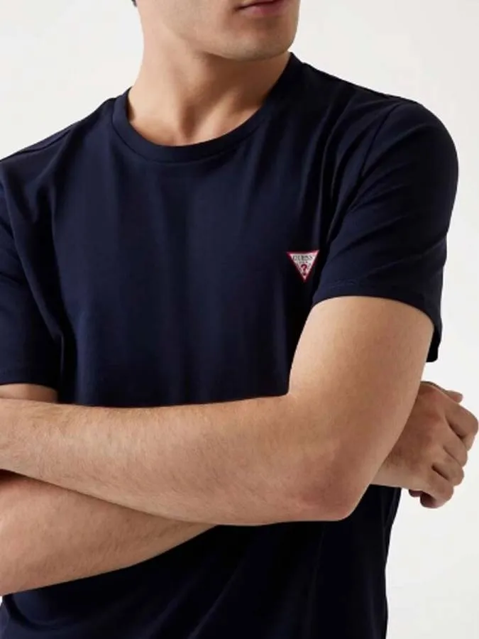 GUESS - Ανδρικό T-shirt Slim Fit M2YI24J1314-G7V2 Μπλε