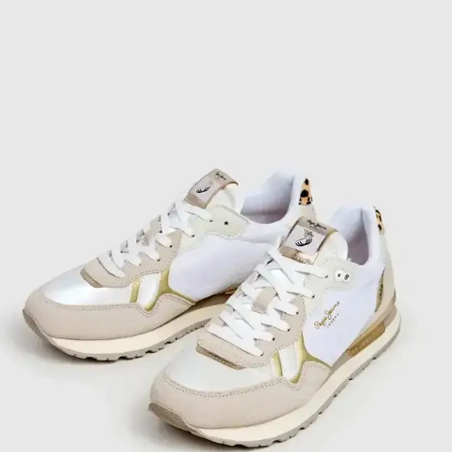 PEPE JEANS - Γυναικεία sneakers BRIT GLEN W PLS400023 (803) Off White