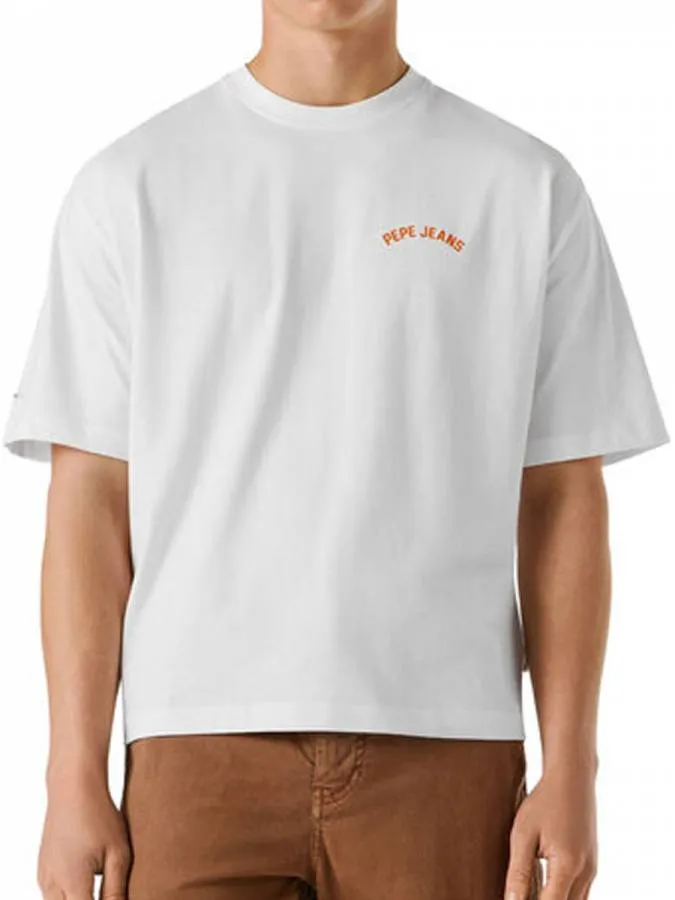 PEPE JEANS - Ανδρικό T-shirt Regular Fit GIDEON MULTICOLOR TEE PM5010307 (800) White