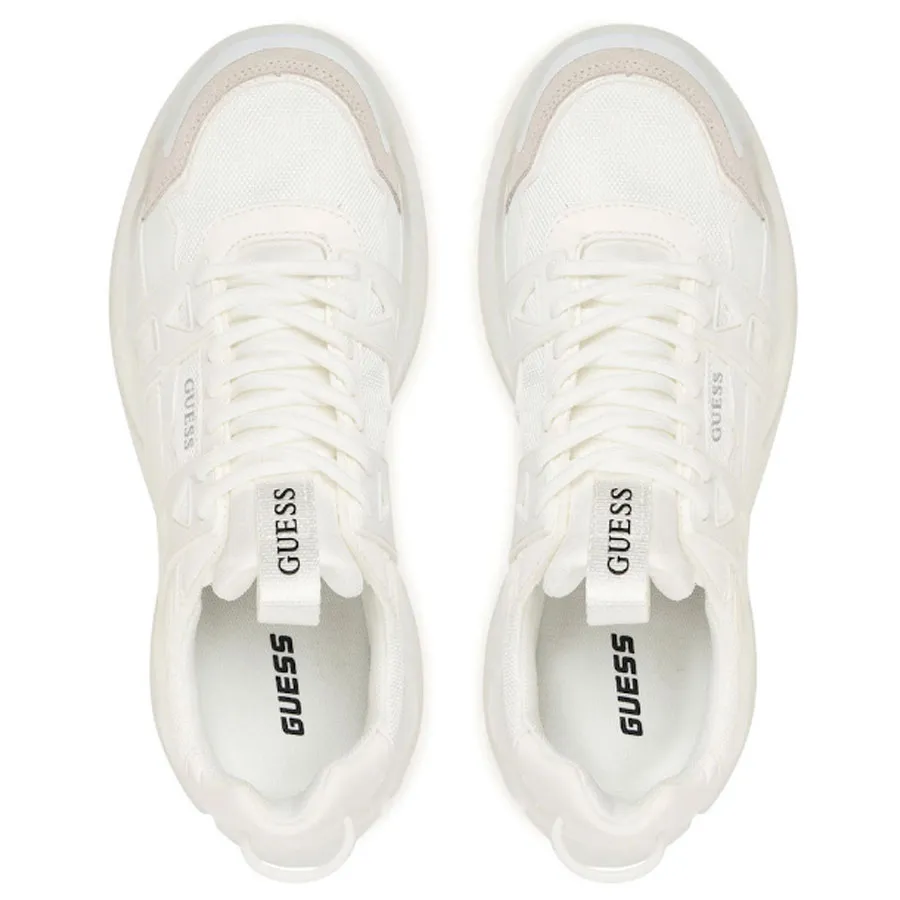 GUESS - Αντρικά sneakers BELLU FMFUNOELL12-WHITE Λευκό