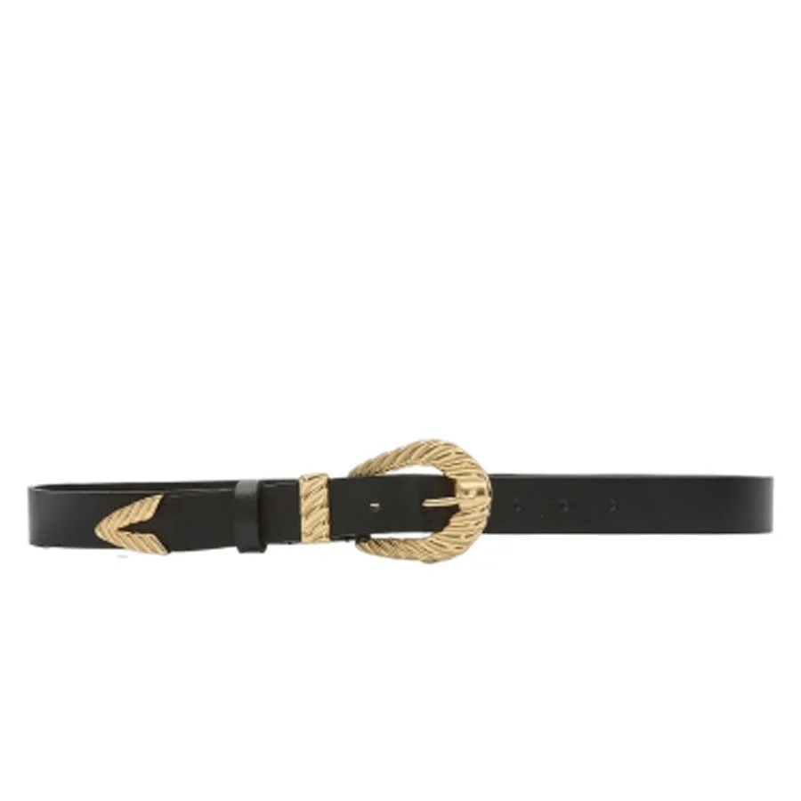 LEATHER TWIST - Γυναικεία ζώνη WOVEN FLOW FW26/03 ΜΑΥΡΗ