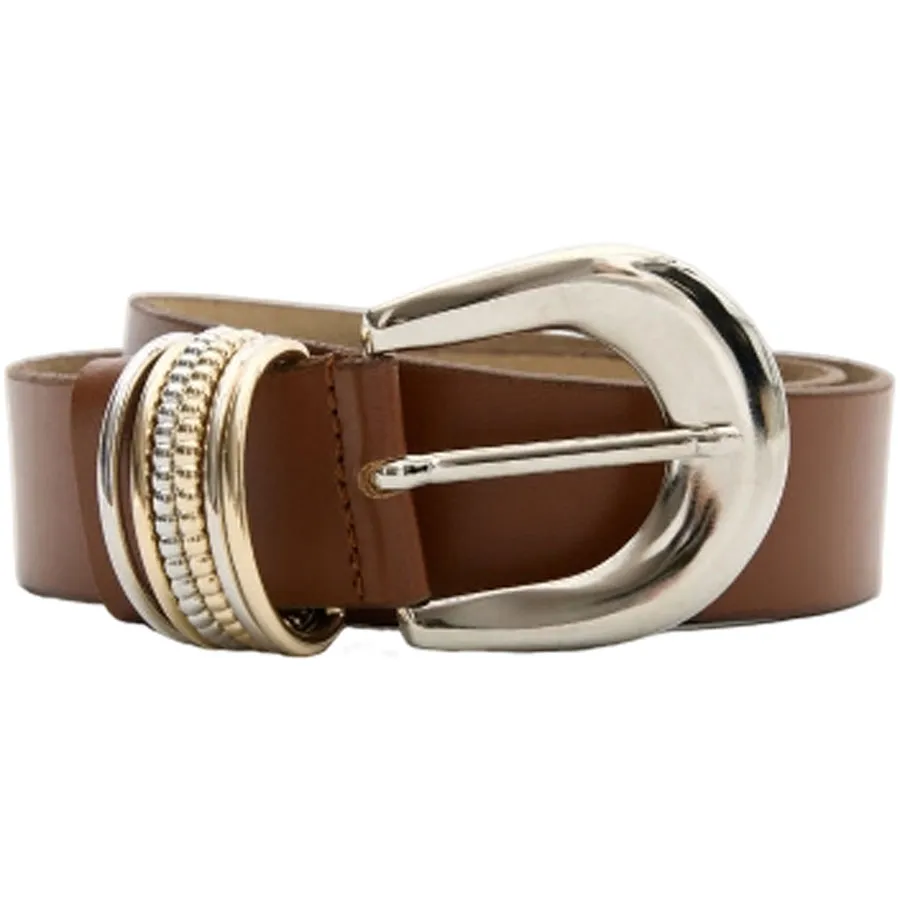 LEATHER TWIST- Γυναικεία ζώνη TREASSURE BSS26/03 ΤΑΜΠΑ
