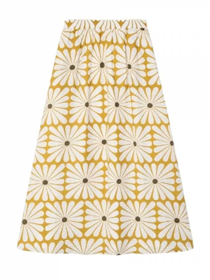 COMPANIA FANTASTICA - Γυναικεία φούστα 62C/11142/1XS Yellow