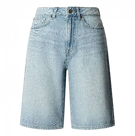 PEPE JEANS - Γυναικεία βερμούδα Relaxed Fit Denim Bermuda Shorts PL8000042 (2W0) Vintage Worn Bleach Tencel Ble