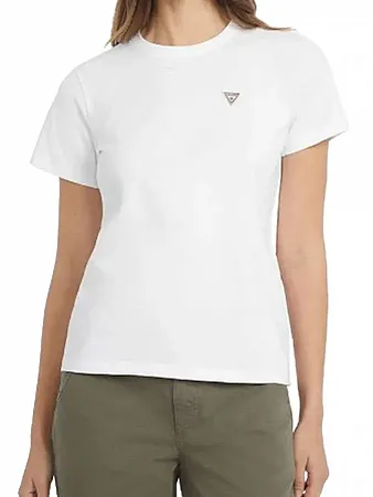 GUESS - Γυναικείο T-shirt Regular fit W4YI10J1314-G011 Λευκό