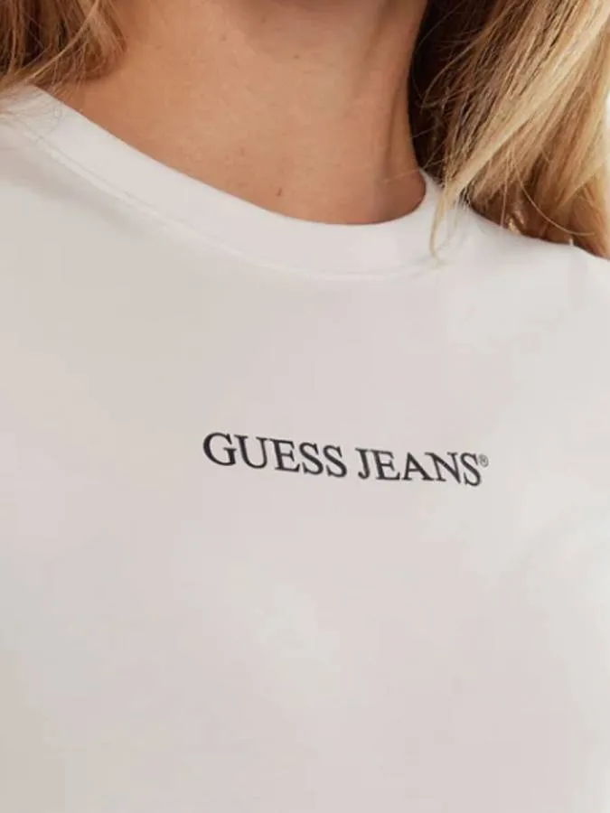 GUESS - Γυναικείο T-shirt Slim fit W4YI01J1314-G011 Λευκό