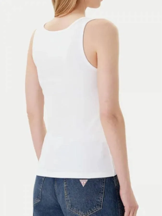 GUESS - Γυναικείο τοπ W4YP48KA0H1-G011 Λευκό