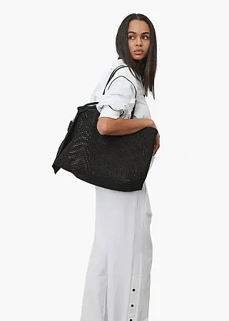 ELENA ATHANASIOU - Γυναικεία τσάντα Net Tote And Shopper bag Μαυρη