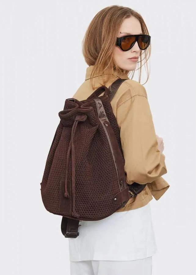 ELENA ATHANASIOU - Γυναικεία τσάντα S. Net Planet Backpack Καφε