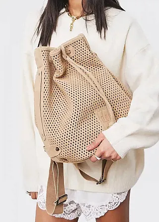 ELENA ATHANASIOU - Γυναικεία τσάντα S. Net Planet Backpack Μπεζ