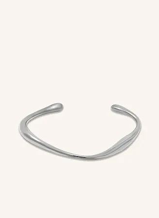 ALMYNOMA - Βραχιόλι cuff από ατσάλι Callista Silver Cuff
