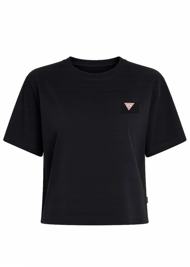 GUESS - Γυναικείο T-Shirt Boxy Fit W4YI05 K8HM0 Μαύρο
