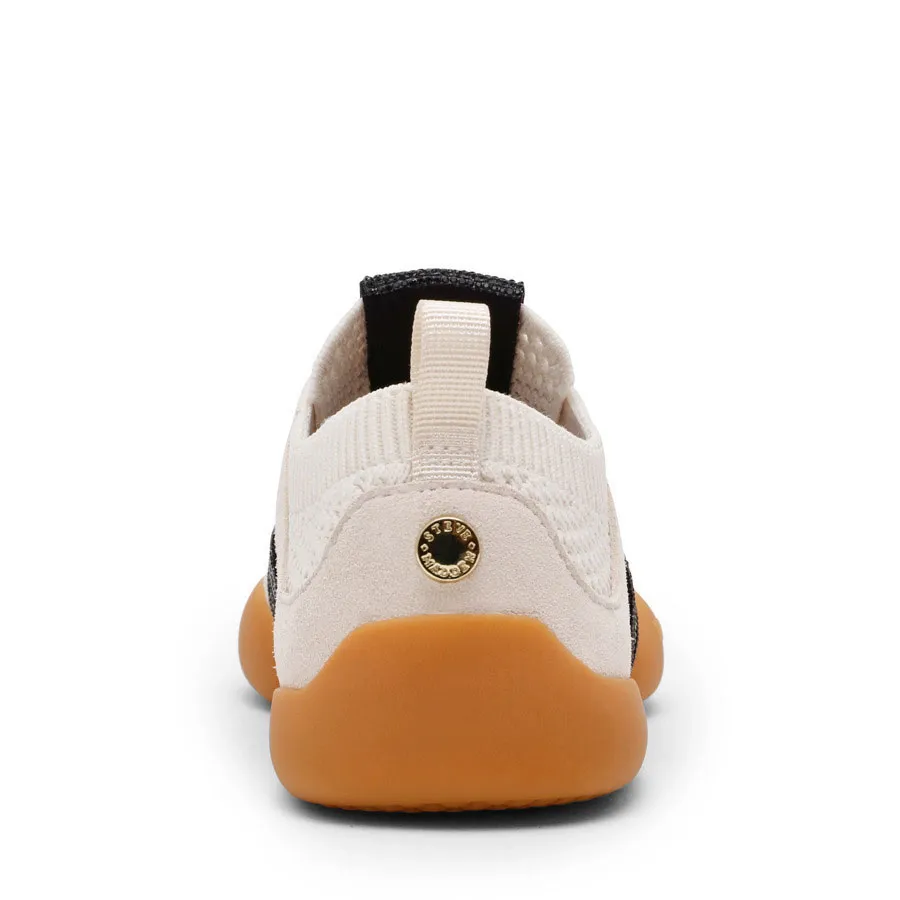 STEVE MADDEN- Γυναικεία sneakers BISCOTTI-R 11005248-03002-C1K ΕΚΡΟΥ- ΜΑΥΡΟ