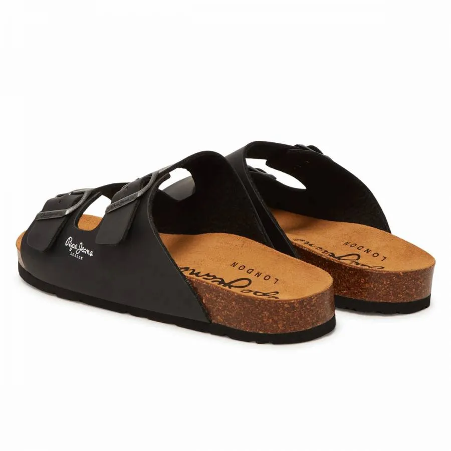 PEPE JEANS - Ανδρικές παντόφλες Bio Μ Double Kansas PMS90108-999 Μαύρο