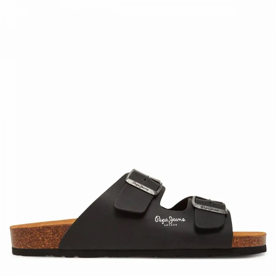 PEPE JEANS - Ανδρικές παντόφλες Bio Μ Double Kansas PMS90108-999 Μαύρο