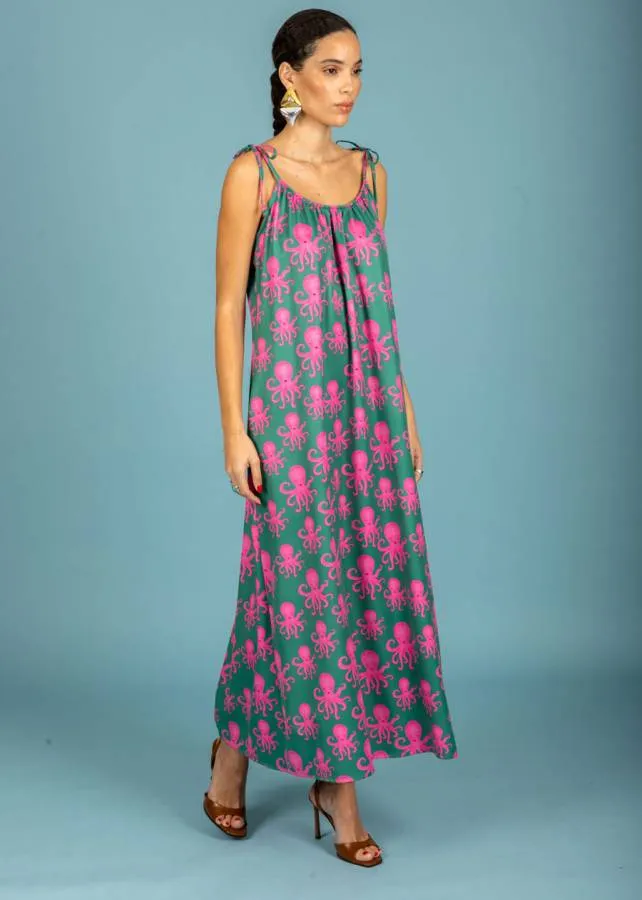 CHATON - Γυναικείο φόρεμα Guadalupe 131-81849-Green (097)