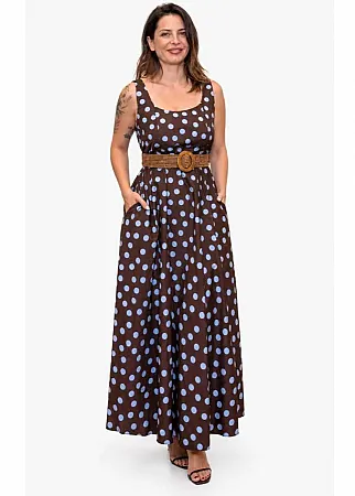 GLAM Exclucive Collection - Γυναικείο φόρεμα 292-1-20 Καφέ