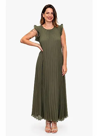 GLAM Exclucive Collection - Γυναικείο φόρεμα 292-2-60 Χακι