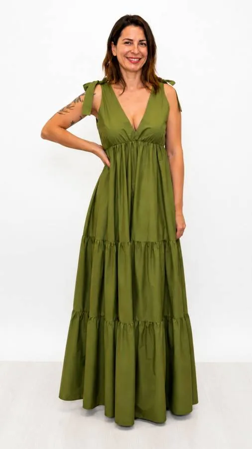 GLAM Exclucive Collection - Γυναικείο φόρεμα 292-5-30 Πράσινο