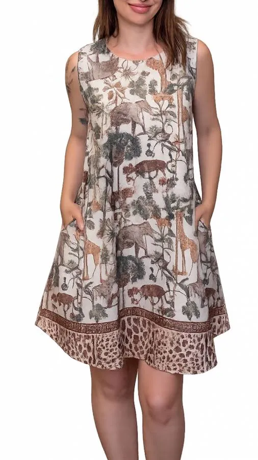 GLAM Exclucive Collection - Γυναικείο φόρεμα 292-6-20 Καφέ