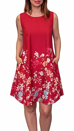 GLAM Exclucive Collection - Γυναικείο φόρεμα 292-7-40 Κόκκινο