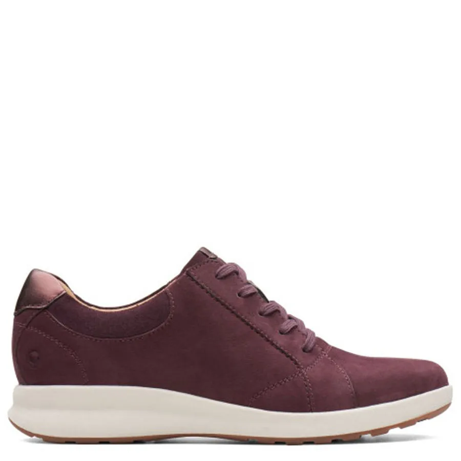 CLARKS - Γυναικεία sneakers UN ADORN LACE Aubergine