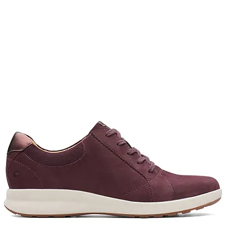CLARKS - Γυναικεία sneakers UN ADORN LACE Aubergine