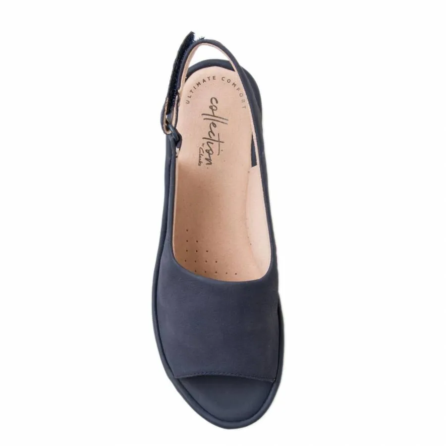 CLARKS - REEDLY SHAINA 26140706 NAVY NUBUCK  -