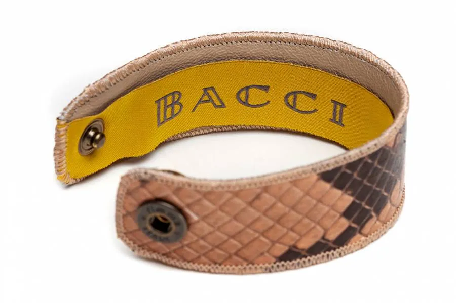 BACCI - Bracelet Snake Leather Nude -